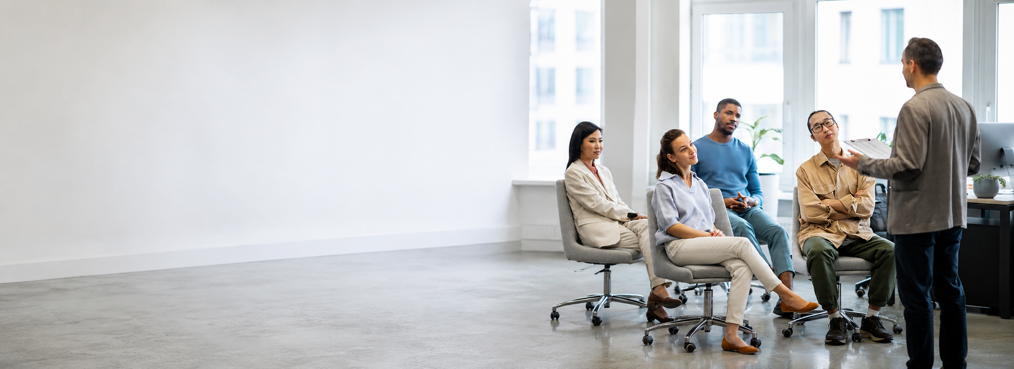 People in a coaching and learning conversation